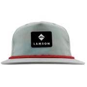 Lamson Flat Bill Rope Cap - Seafoam With Red Rope