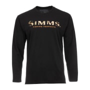 Simms Logo Shirt LS Black