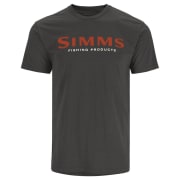 Simms Logo T-shirt Simms Orange/Charcoal Heather