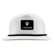 Lamson Flat Bill Rope Cap - White With Navy Rope