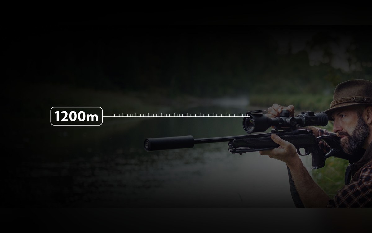 Integrert avstandsmåler på 1200 m