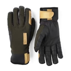 Hestra Ergo Grip Active Wool Terry 5 finger Dark forest/Black