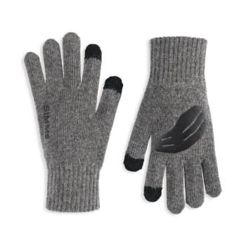Simms Wool Full Finger Glove Steel