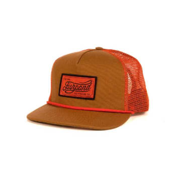 Fishpond Heritage Trucker Hat - Sandbar/Orange