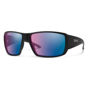 Smith Guide's Choice Matte Black CP Glass Polarchromic Rose Blue Mirror