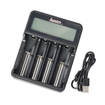 Hunter Hurtiglader SL-04 til 4st 18650 batterier