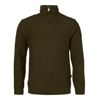 Chevalier Loxley Windblocker Wool Pullover Men Forest Green