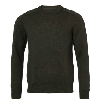 Chevalier Milford O-Neck Wool Pullover Men Dark Green