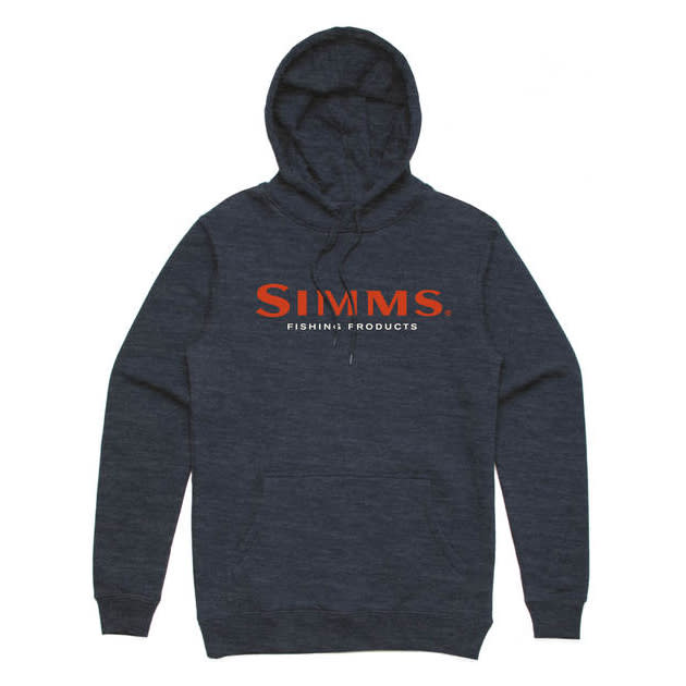 Simms Logo Hoody Navy Heather