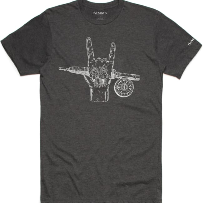 Simms Hackett Rocker T-Shirt Charcoal Heather