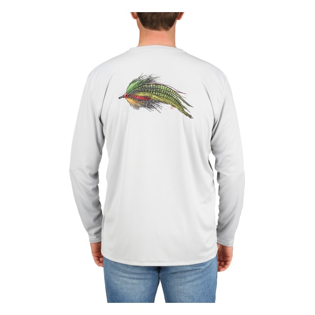 Simms Solar Tech Tee Muskie Fly Sterling