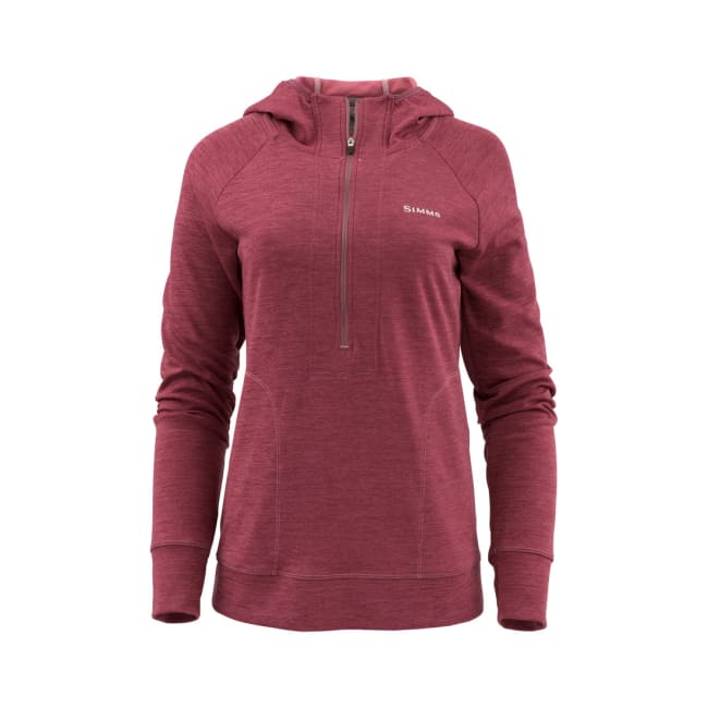 Simms Wms Bugstopper Hoody Garnet Heather