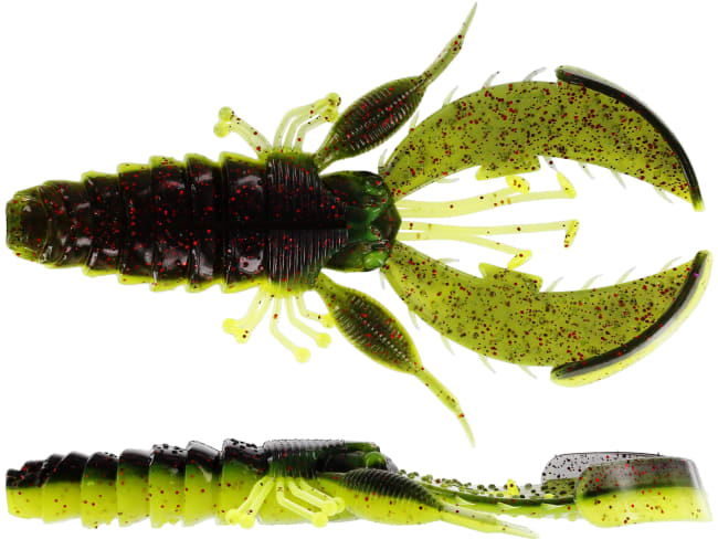 Westin CreCraw Creaturebait Black/Chartreuse