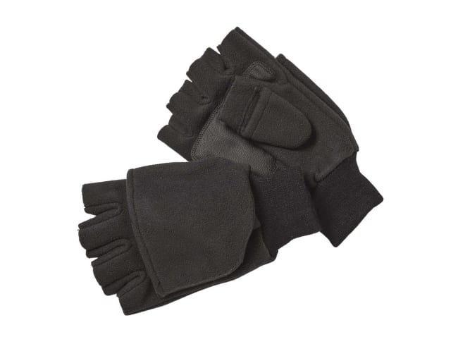Kinetic Wind Stop Fold Over Mitt Black