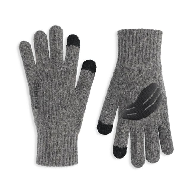Simms Wool Full Finger Glove Steel