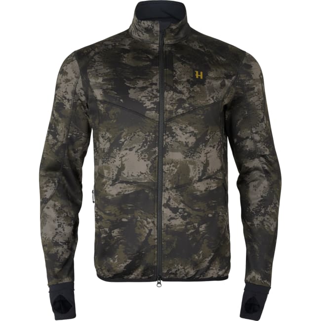 Härkila NOCTYX Camo Full Zip Fleece Men AXIS MSP Black