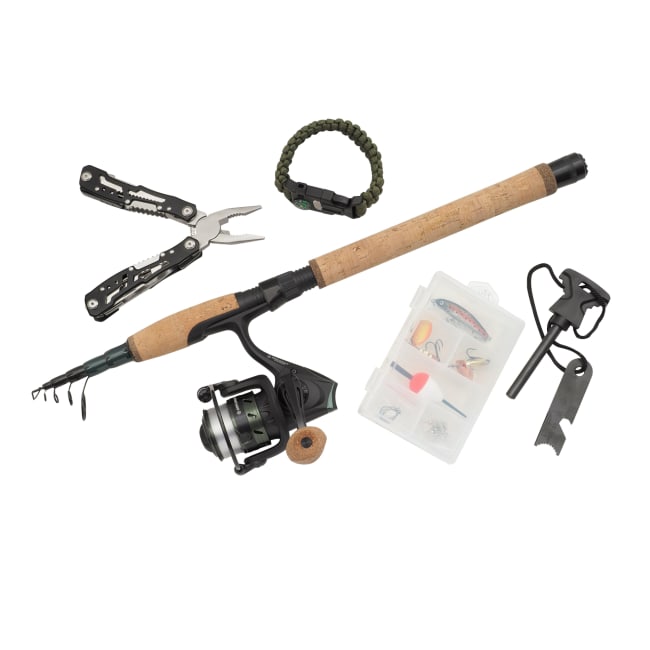 Abu Garcia Diplomat Villmark  7 Fot Teleskop Survival Combo