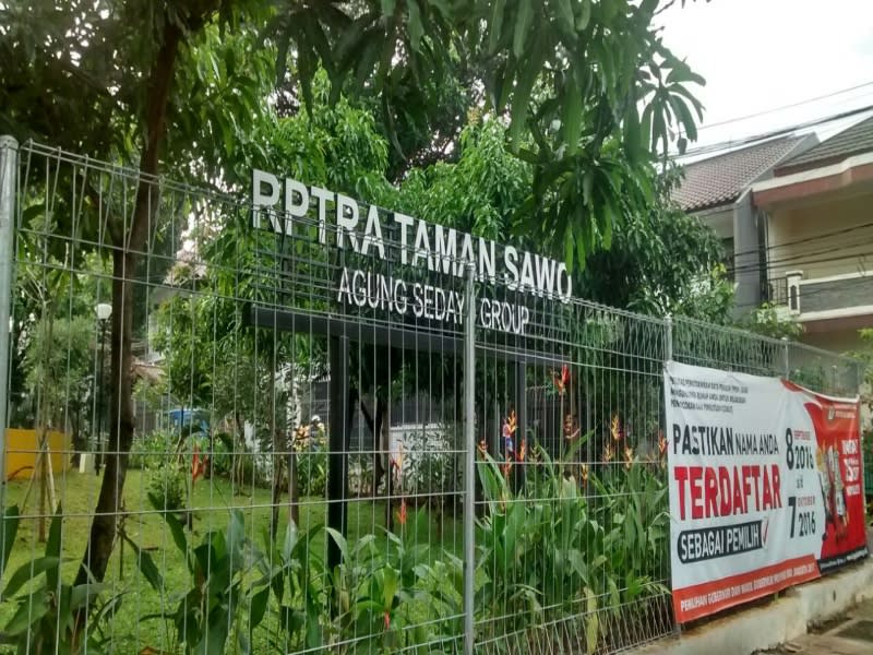 RPTRA Taman Sawo dulunya kumuh dan tempat para ABG mojok pacaran di kala malam hari