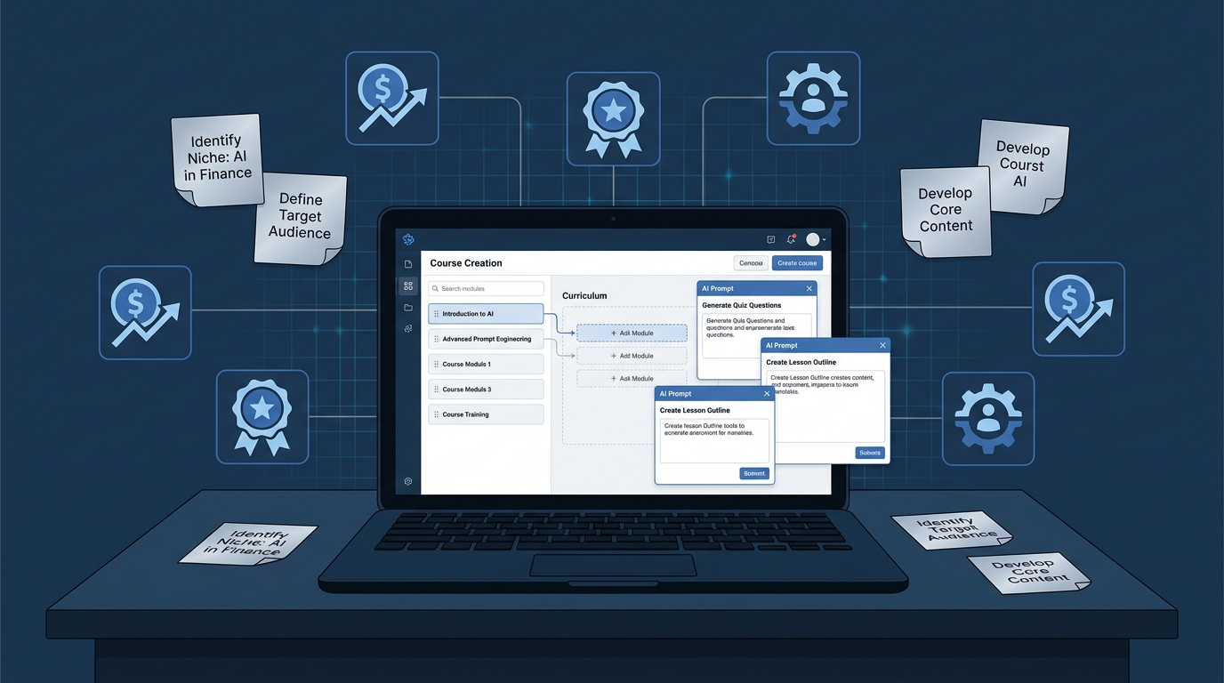 AI Micro-Course Empire: 5 Revenue Streams This Weekend