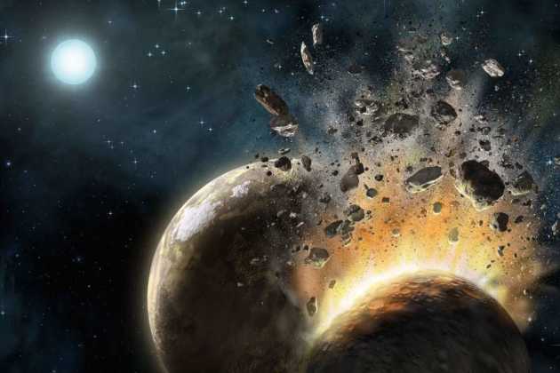 Planetary collision Planetary collision