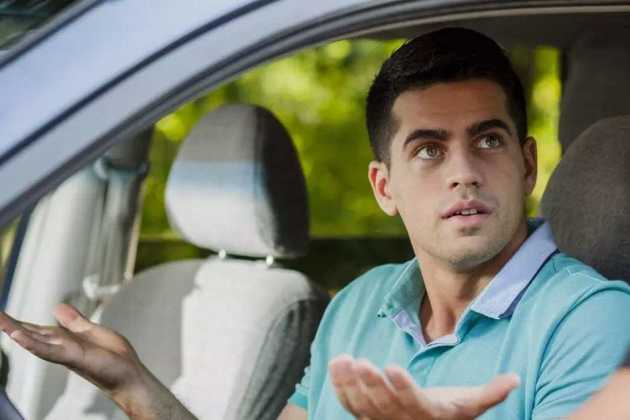 Confused driver Confused driver
