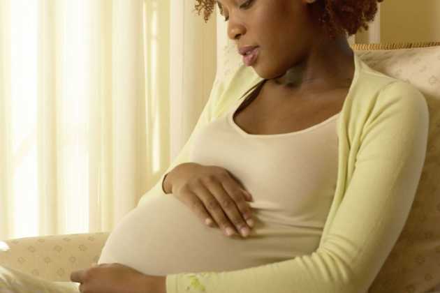 Pregnant black woman Pregnant black woman