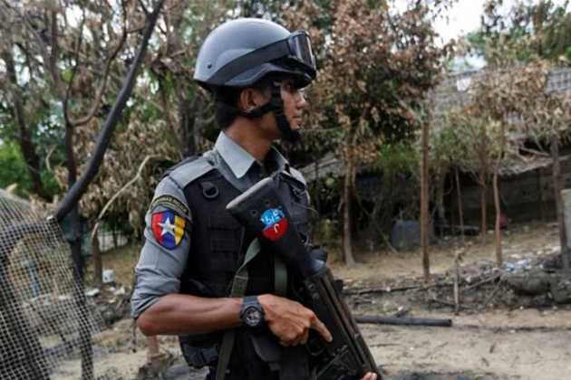 Myanmar police Myanmar police