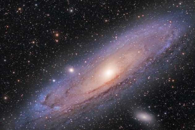 Andromeda galaxy in space Andromeda galaxy in space