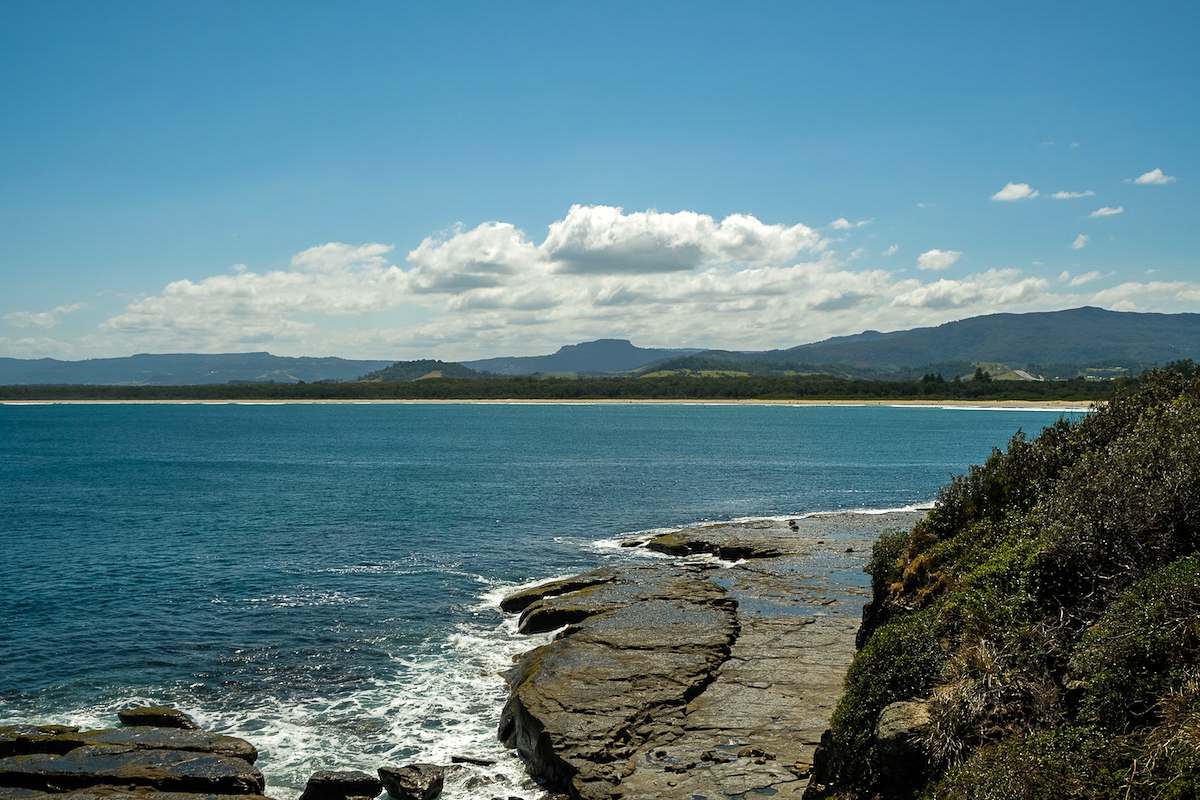 Black Head lookout onto 7 mile beach