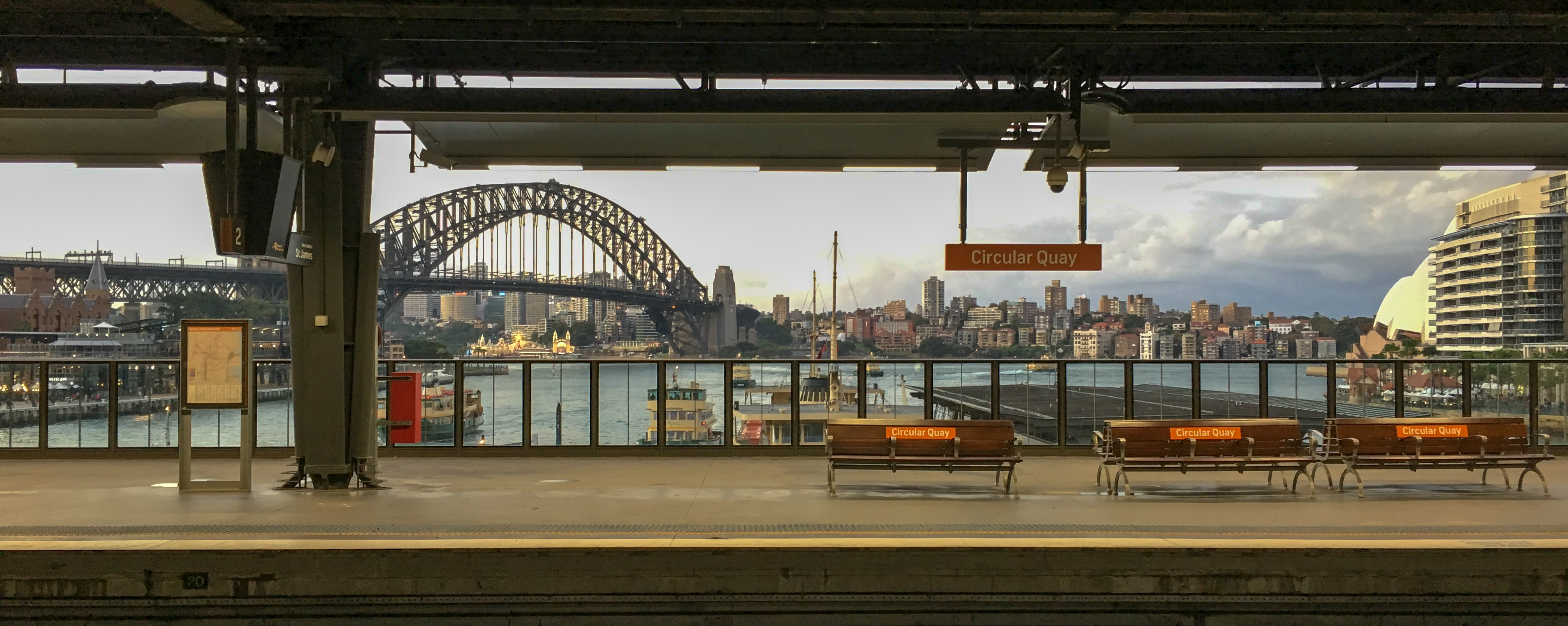 Circular Quay from train platform