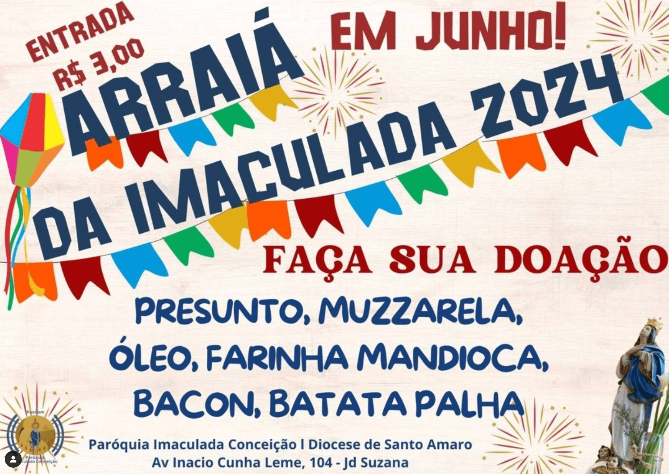Festa Junina da Paróquia Imaculada Conceição 2024