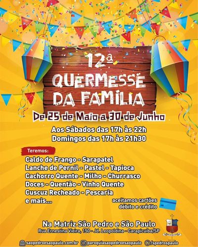 Festa Junina Paróquia São Pedro e São Paulo