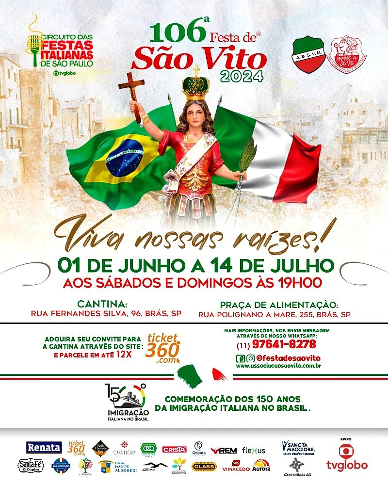 Festa Italiana de São Vito 2024