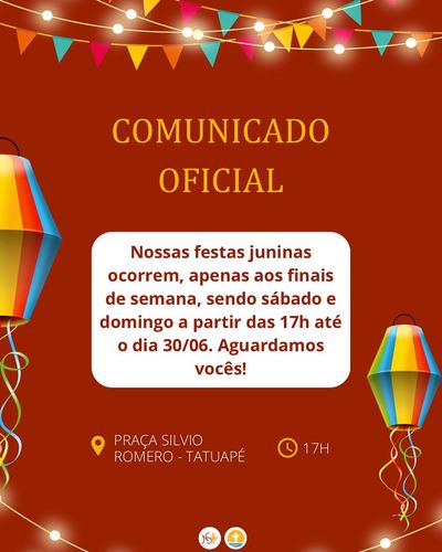 Festa Junina na Praça Silvio Romero 2024