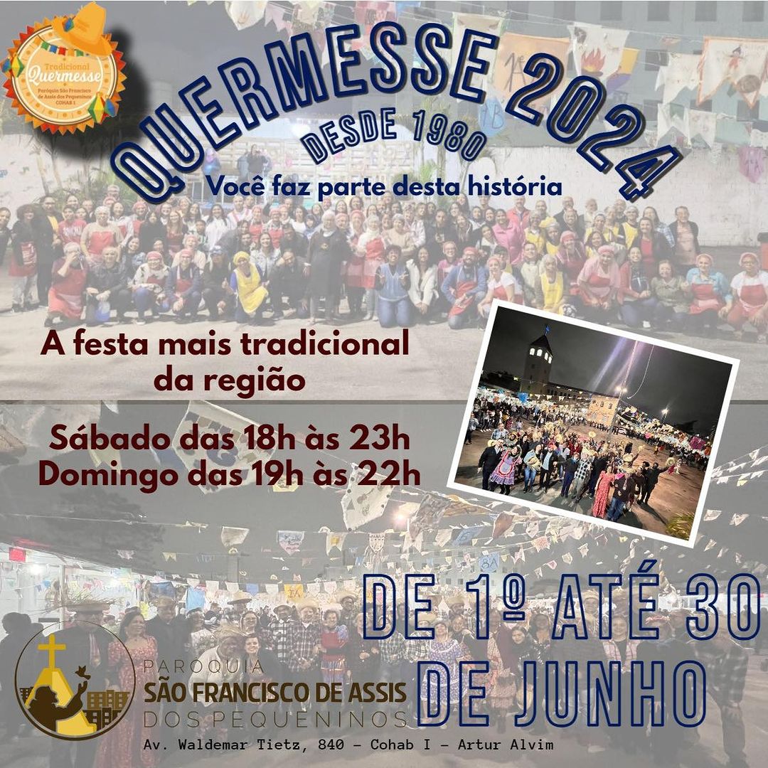Festa Junina da Paróquia São Francisco de Assis dos Pequeninos
