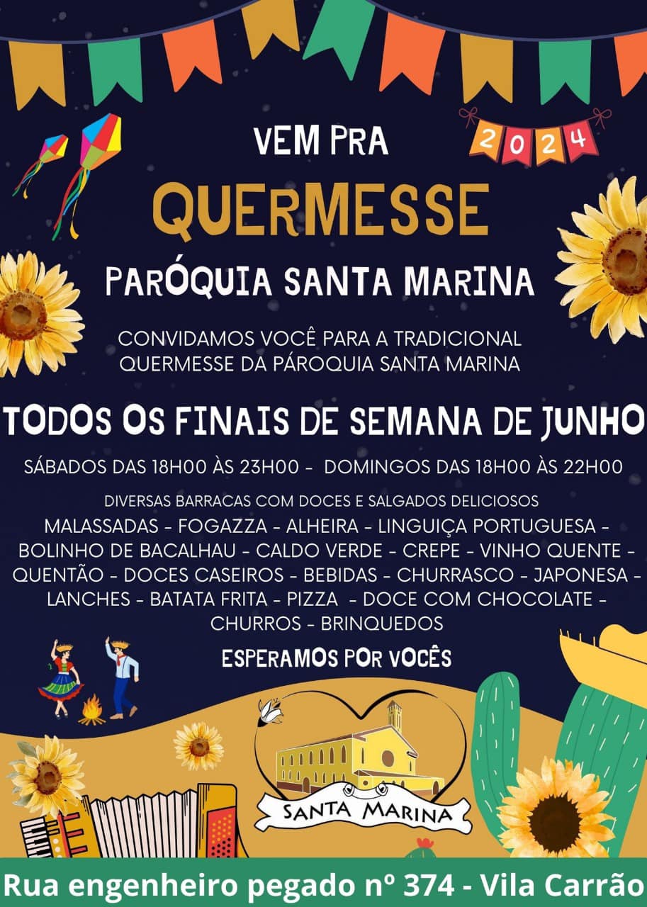 Festa Junina da Paróquia Coração Eucarístico de Jesus e Santa Marina