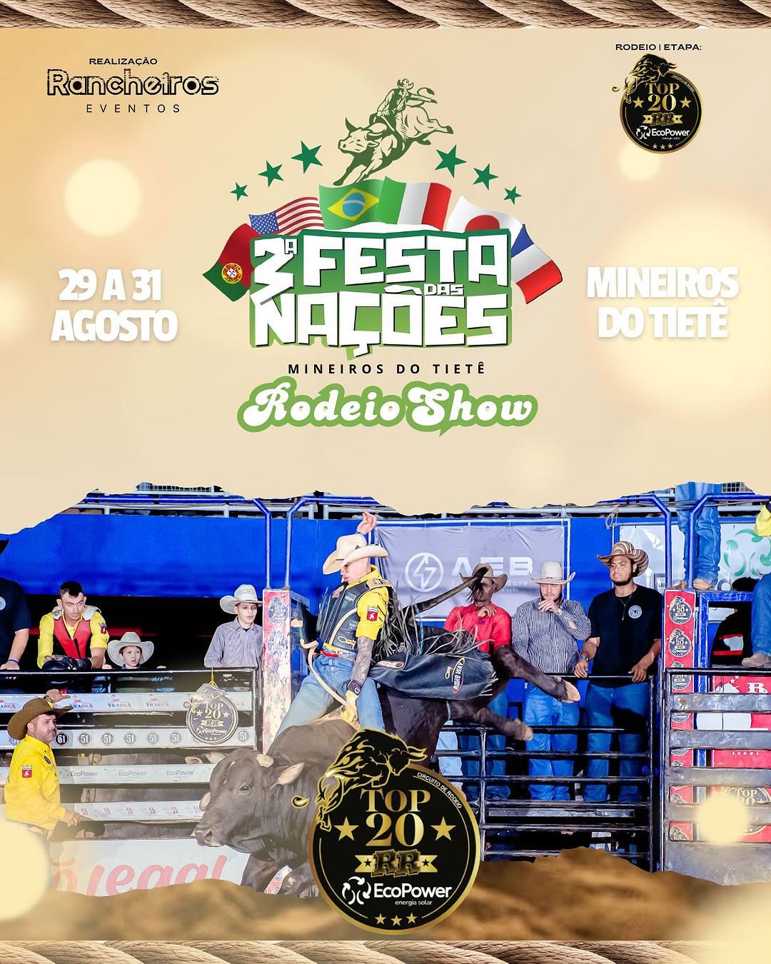 3ª Festa das Nações - Mineiros Rodeio Show
