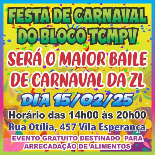 Bloco Tá com Medo Porque Veio? 2025
