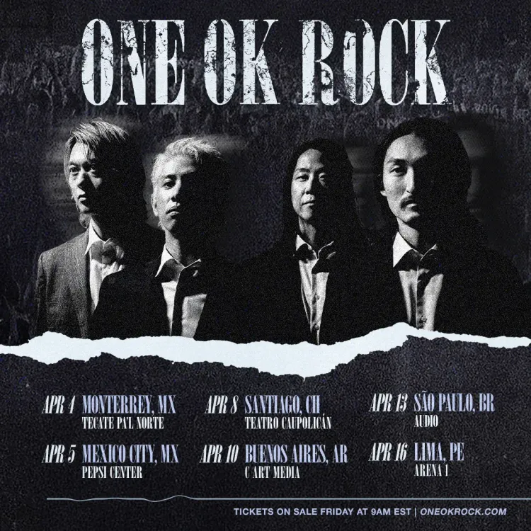 ONE OK ROCK DETOX アメリカツアー　サイン　ポスター medium_ONE_OK_ROCK_Latin_Ameri