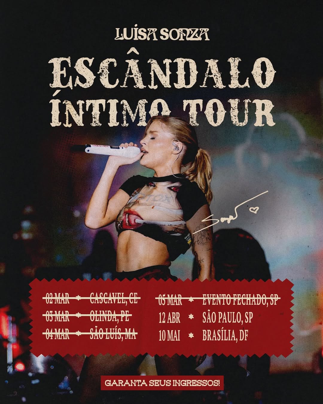 Luísa Sonza: Escândalo Íntimo Tour 2025