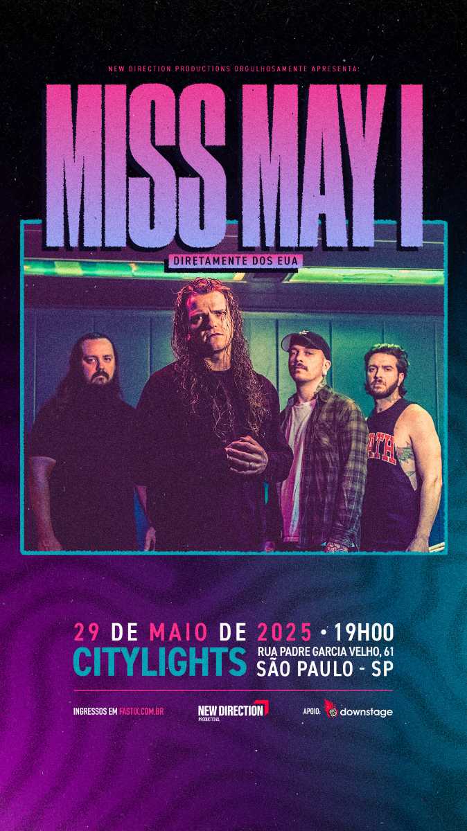 Miss May I no City Lights em SP 2025