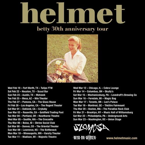 Helmet: Betty 30ᵗʰ Anniversary Tour 2025