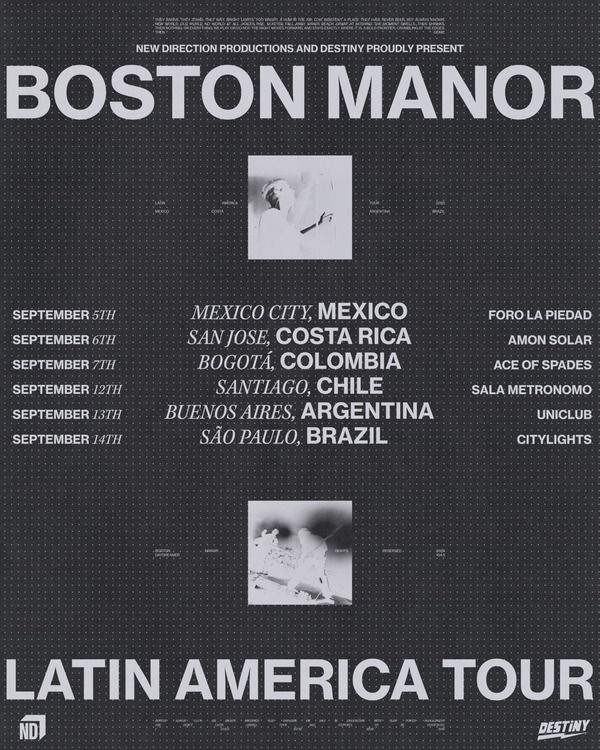 Boston Manor Latin America Tour 2025