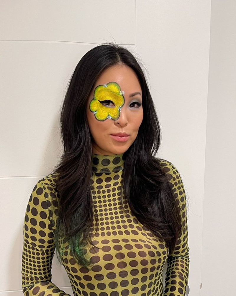 Jane applying special effects and halloween character makeup in West Hollywood