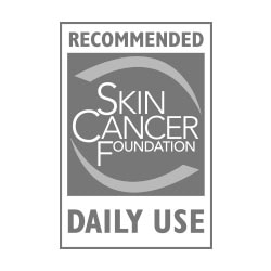 Logo that says recommended by the Skin Cancer Foundation