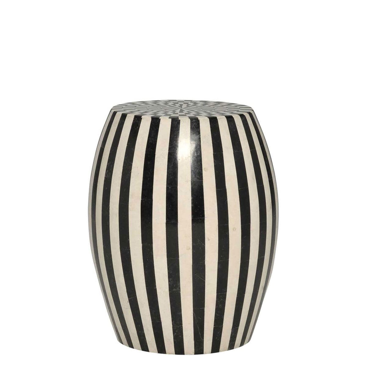 INLAID STOOL / SIDE TABLE ROUND 40
