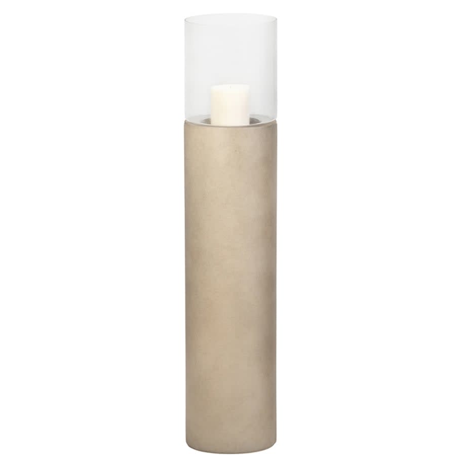 ARTISAN HURRICANE PEDESTAL LANTERN GLASS