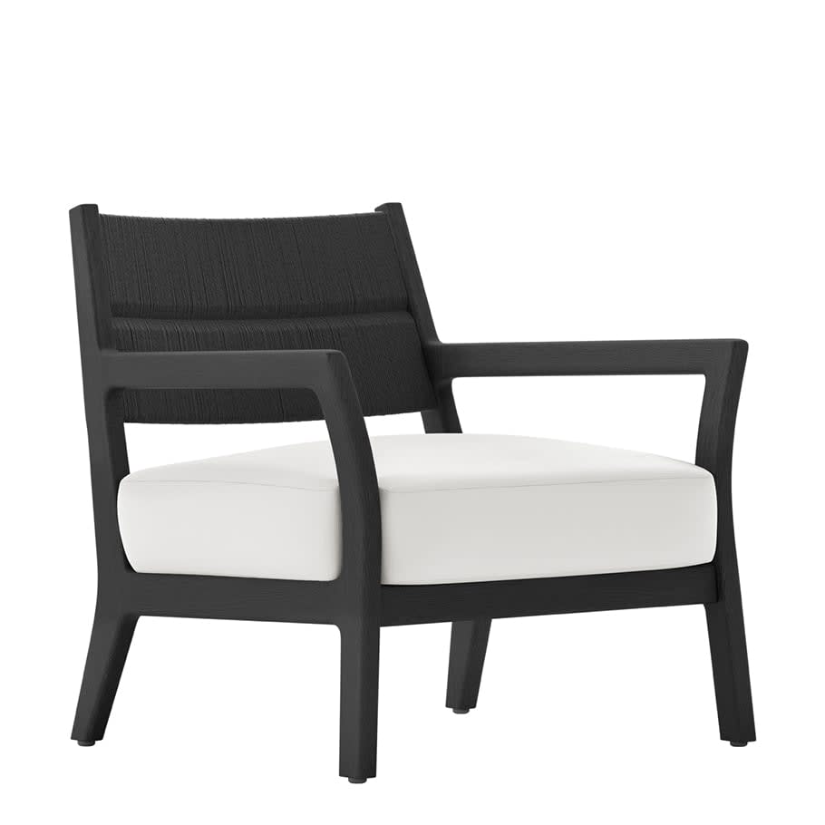 BESSO TEAK/WOVEN LOUNGE CHAIR