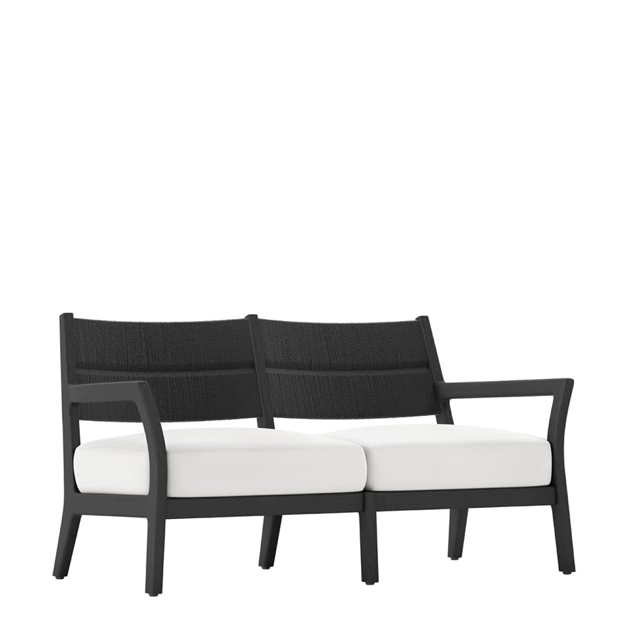 BESSO TEAK/WOVEN SOFA 2 SEAT