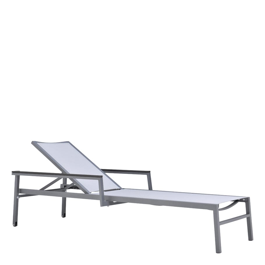 Duo Stackable Mesh Chaise Lounge With Arms